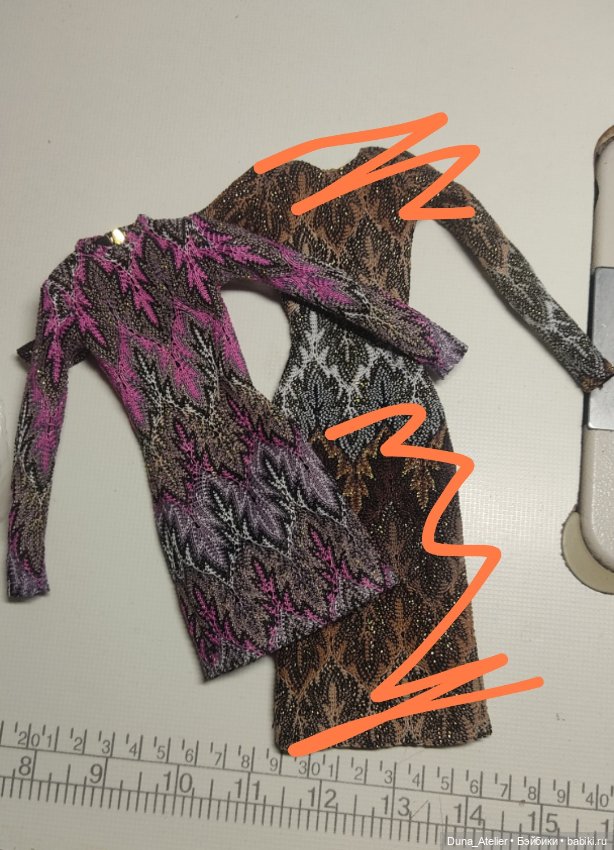 Платье Missoni — Одежда для BJD