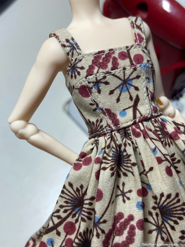 Платье для кукол Елены Акимовой Open Dolls ростом 24,5 см (фото 5)