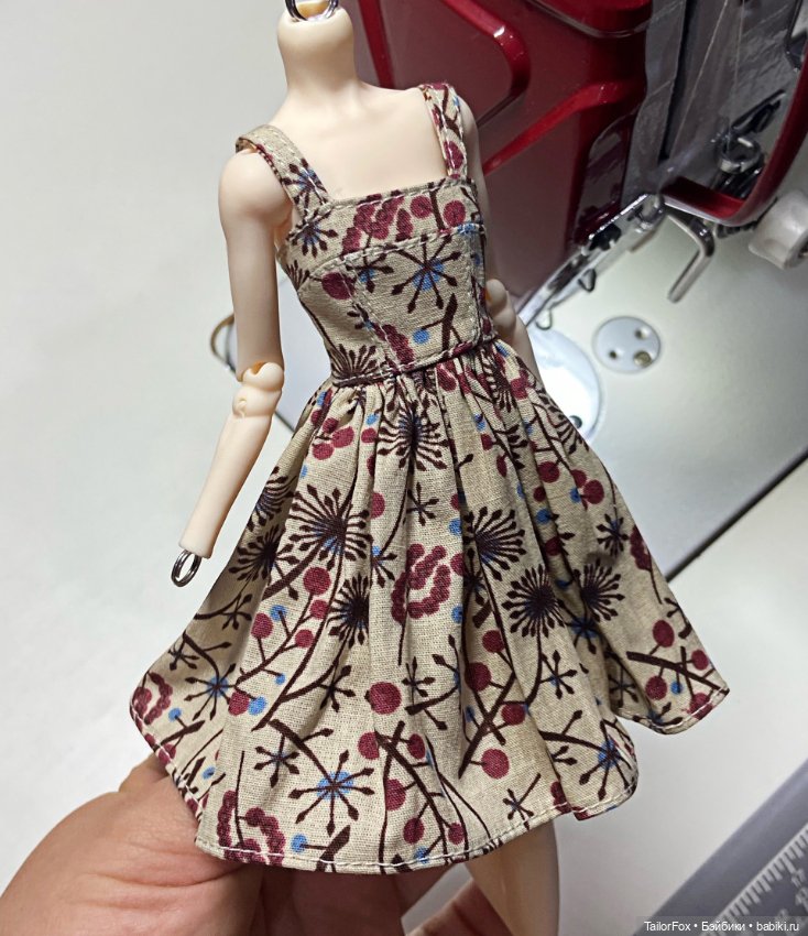 Платье для кукол Елены Акимовой Open Dolls ростом 24,5 см