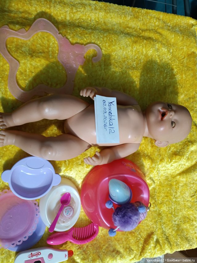 Пупс baby born c одеждой и аксессуарами,переноски для пупсов (фото 2)