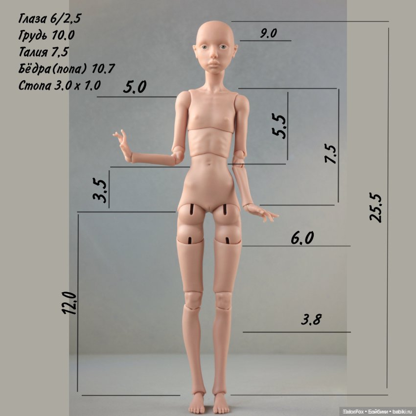 Платье для кукол Елены Акимовой Open Dolls ростом 24,5 см (фото 8)