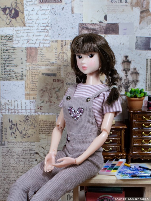 Набор одежды "Сердечко" для кукол 1:6 - Momoko, Milim studio 1/6, bjd (фото 3)