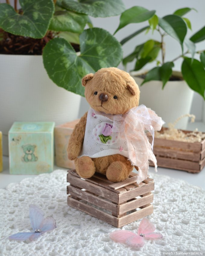 Тедди мишка в шапке зайца, Teddy bear (фото 5)
