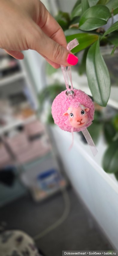 Новогодние шары овечки — Авторские игрушки