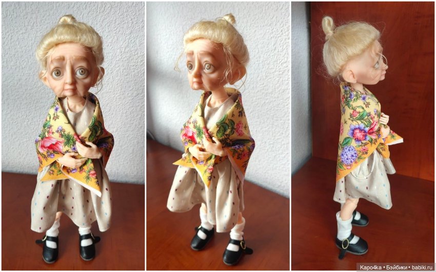 Шарнирная BJD бжд бабушка 29 см (фото 4)