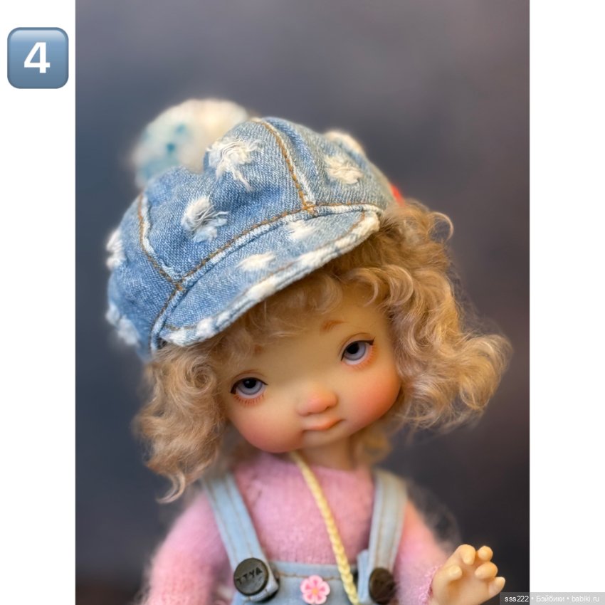 Много шапок для кукол — Одежда для BJD (фото 9)
