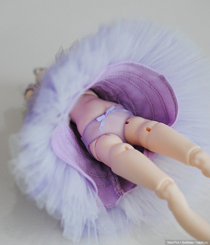 Волшебное сиреневое платье для кукол Елены Акимовой Open Dolls ростом 24,5 см 💜