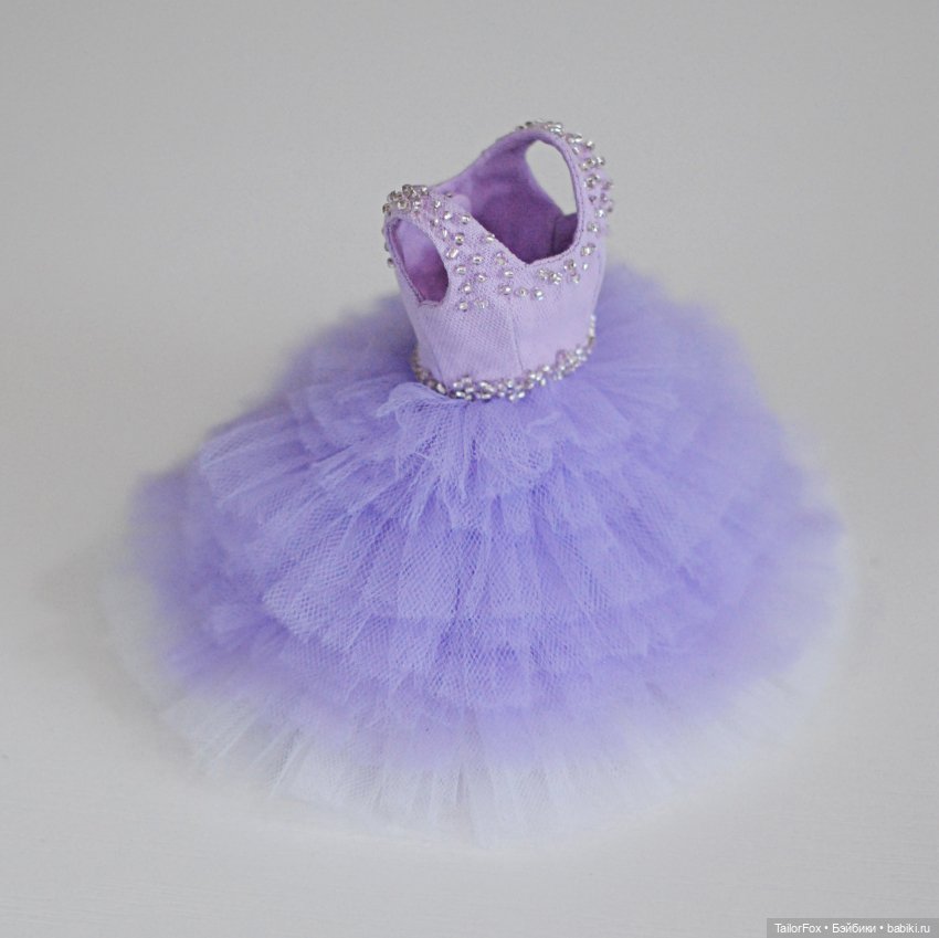 Волшебное сиреневое платье для кукол Елены Акимовой Open Dolls ростом 24,5 см 💜 (фото 6)