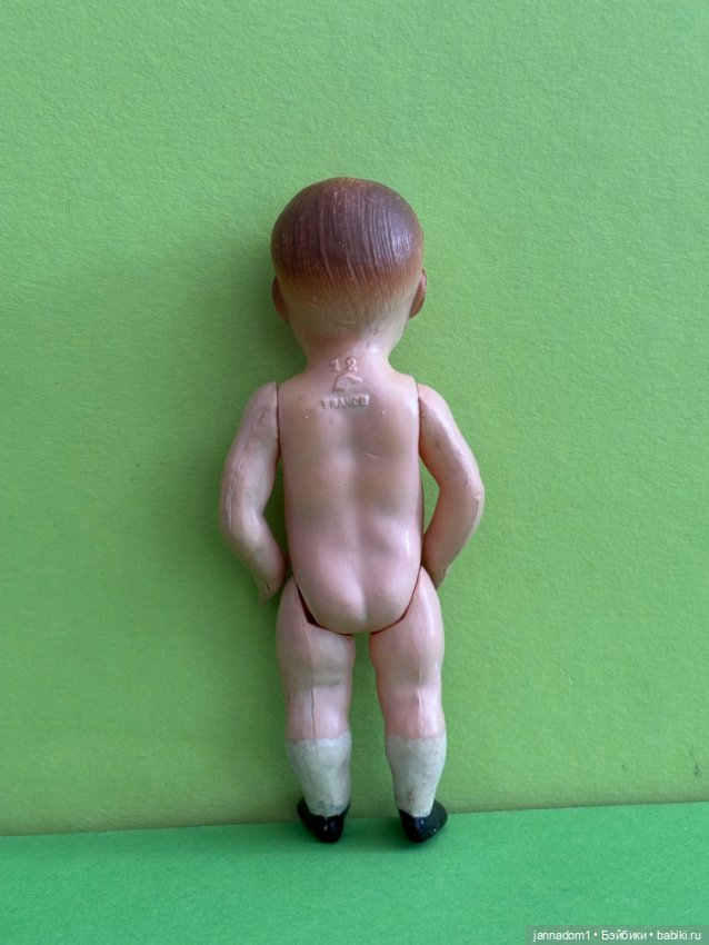 Целлулоидный пупсик Petit Collin, Франция, высота 12 см (фото 3)
