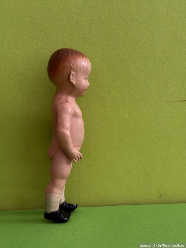 Целлулоидный пупсик Petit Collin, Франция, высота 12 см (фото 5)