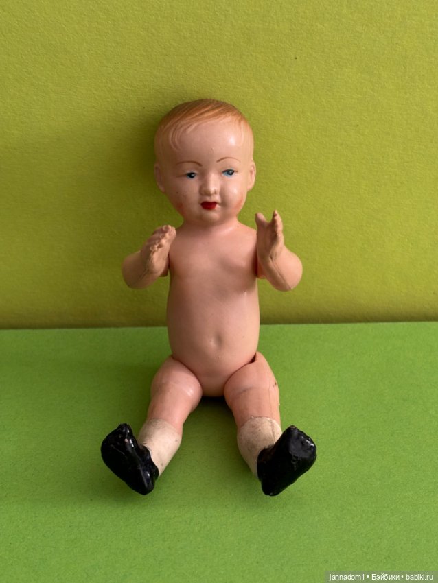 Целлулоидный пупсик Petit Collin, Франция, высота 12 см (фото 6)