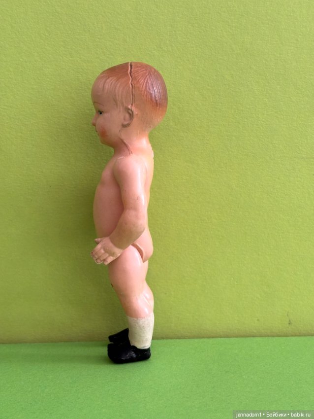 Целлулоидный пупсик Petit Collin, Франция, высота 12 см (фото 4)