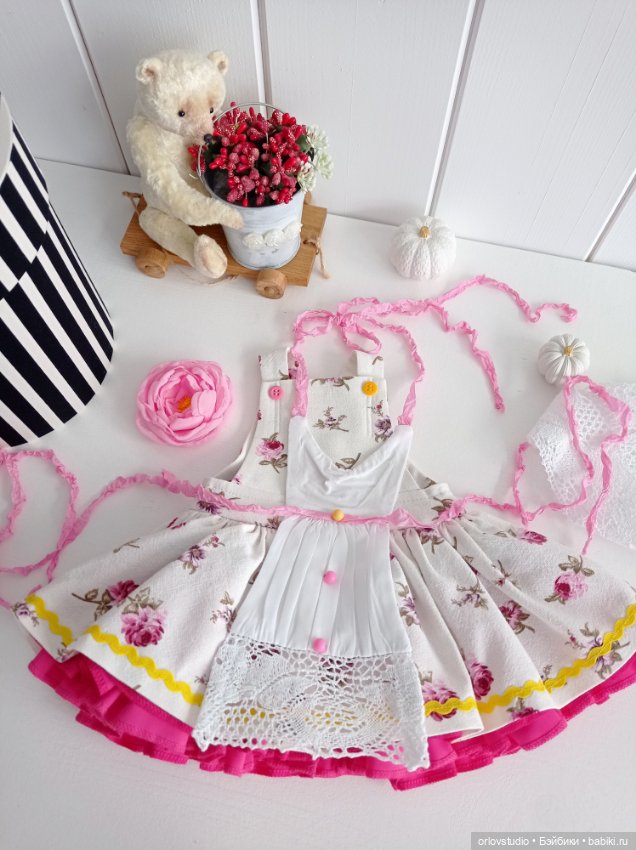 🌺💕Сарафан с фартуком для Цвергназе/Zwergnase