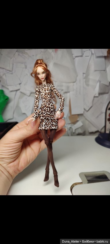 Платье Лео и чулочки — Одежда для BJD (фото 2)