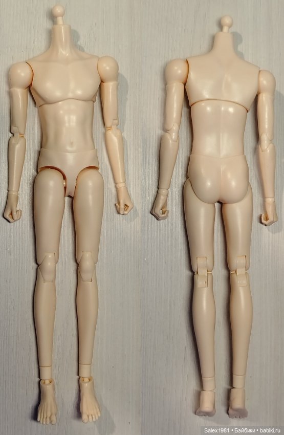 Мужское шарнирное тело MAF body (Kamisoul), формат 1/6, скинтон BTS Mattel (Чимин)