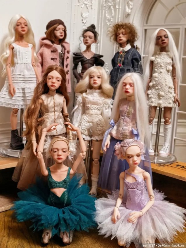 Ptichka Art doll Lora (Птичка Лора) Ирины Кузиной капучино (фото 4)