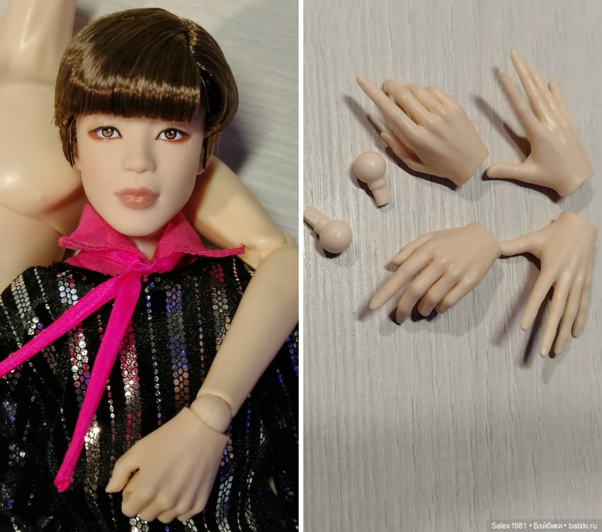 Мужское шарнирное тело MAF body (Kamisoul), формат 1/6, скинтон BTS Mattel (Чимин) (фото 2)