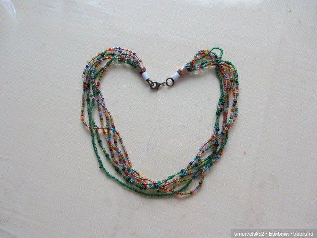 Колье из бисера (стекло) СССР