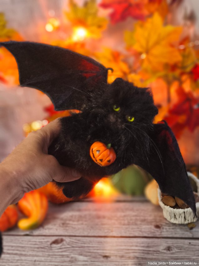 Летучий котик №1 — Авторские игрушки