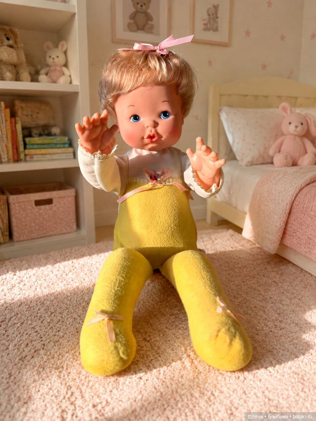 Ideal Toy Wake Up Thumbelina 1975г 45см