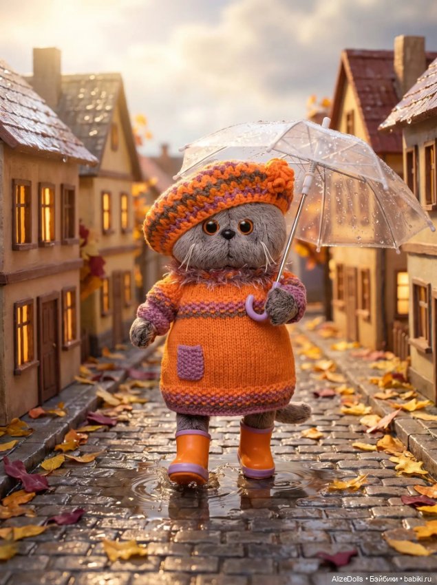 Шапочка и кофточка для Котика Басика (фото 4)
