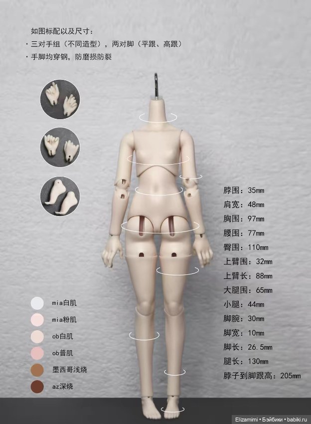 Тело от Hminordoll — Части кукол BJD (фото 4)