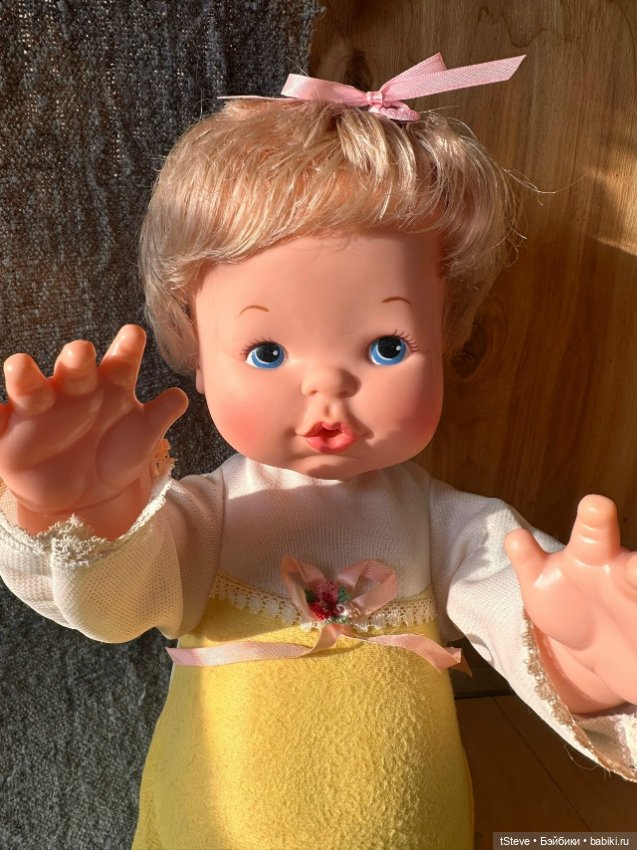 Ideal Toy Wake Up Thumbelina 1975г 45см (фото 2)