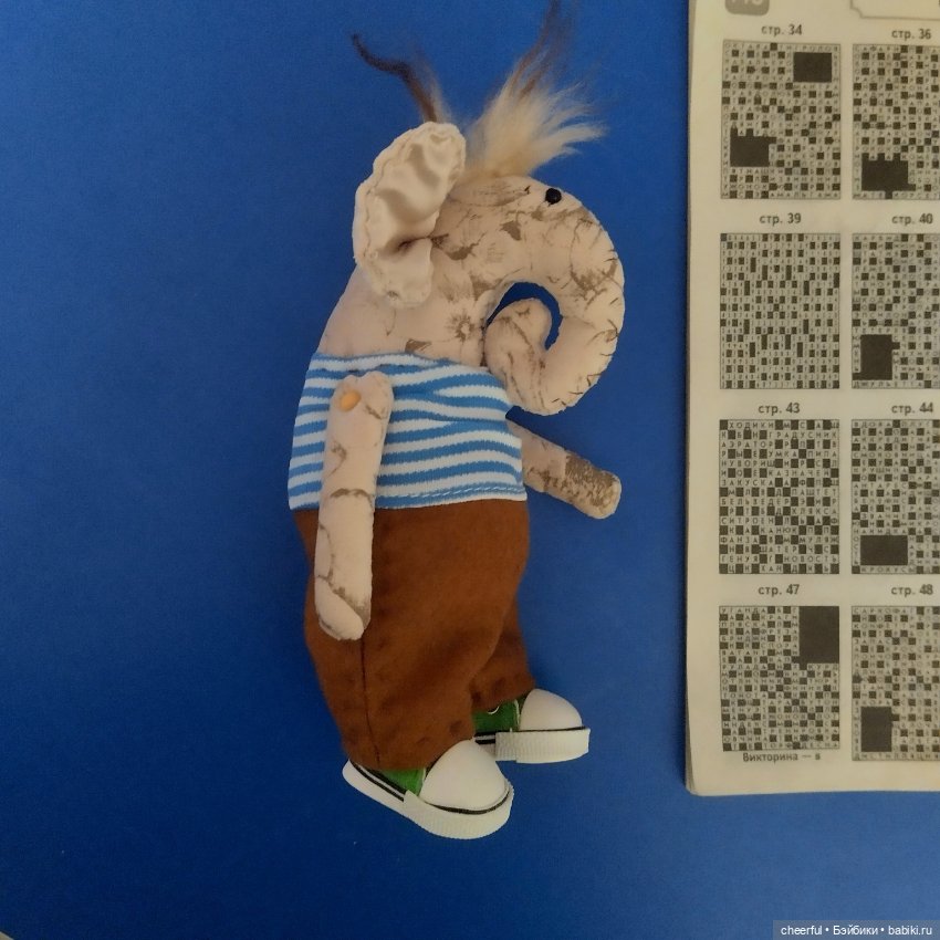 Интерьерная игрушка-Слон Егор (фото 4)
