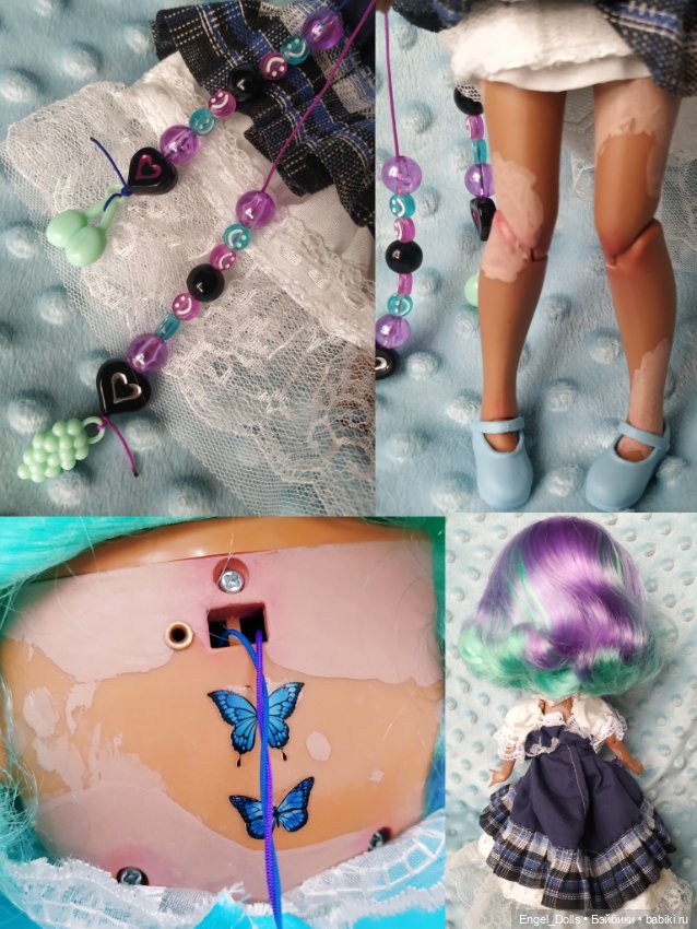 Кастомная Блайз Трикси с Витилиго (Custom Blythe) (фото 6)