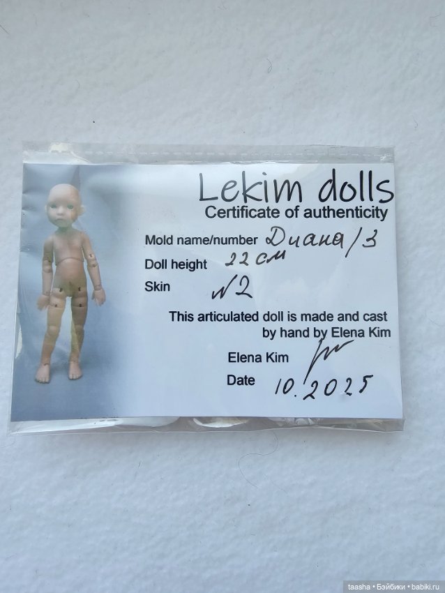 Диана от Елены Ким — Авторские куклы BJD (фото 7)