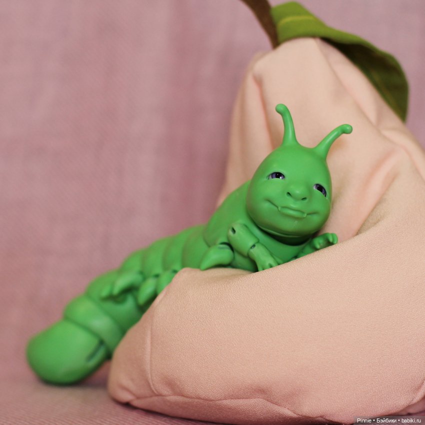 Гусеничка Арман зеленый — Авторские куклы BJD