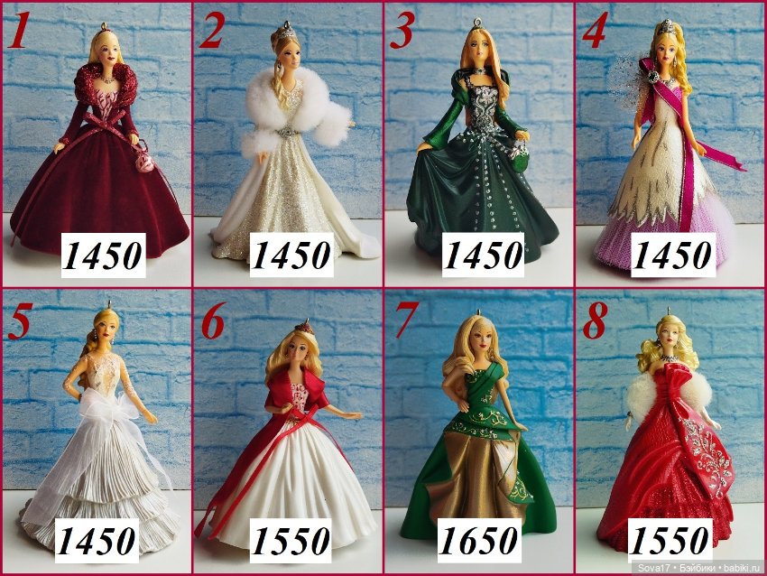 Елочные игрушки/фигурки Hallmark ornament Барби (фото 2)