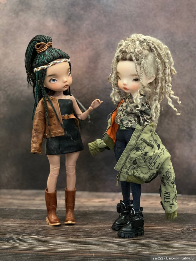 Стильные парики 16-17 см — Парики для BJD
