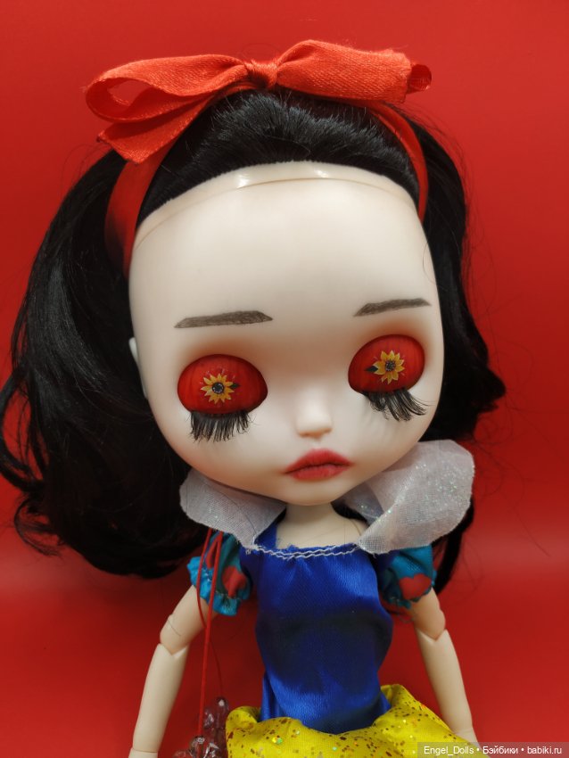 Кастомная Блайз Белоснежка c шейным шарниром (Blythe Snow White) (фото 5)