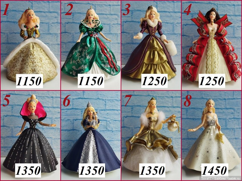 Елочные игрушки/фигурки Hallmark ornament Барби