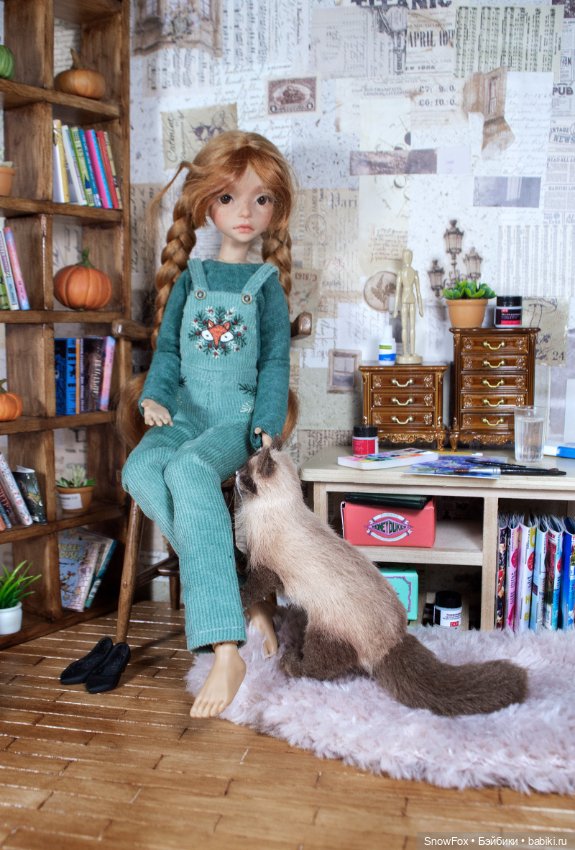 Реалистичная игрушка Кот для кукол bjd, blythe, Milim 1/6 и др