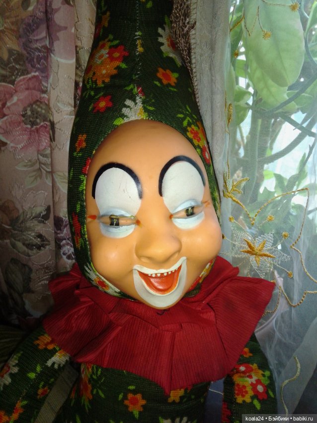 Кукла ГДР. Клоун 🤡, шут — Винтажные куклы и игрушки детства (фото 2)
