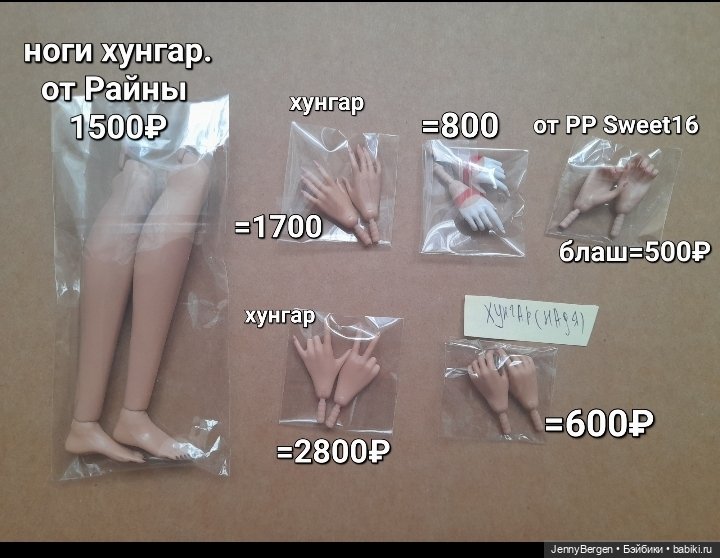 Кисти, ноги, акссы, подставки, коробки от кукол Integrity toys (фото 2)