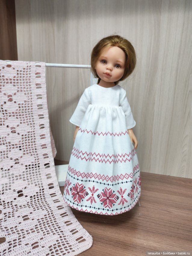 Платье рогожка — Одежда для кукол