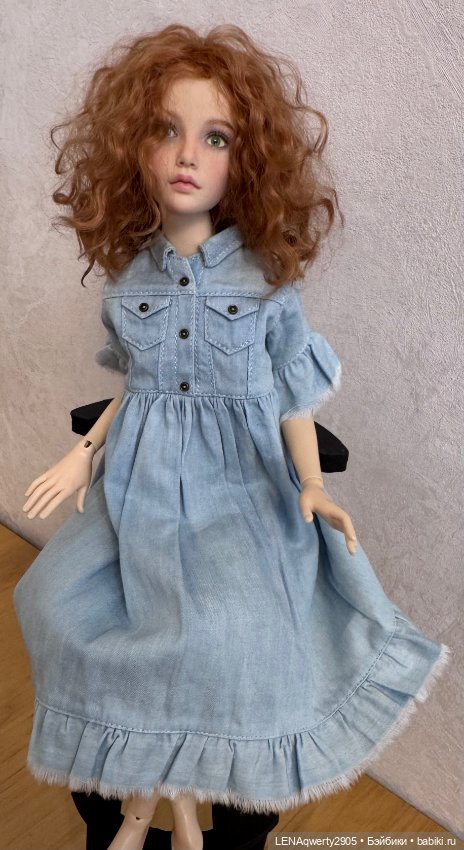 Джинсовое платье доя Заи — Одежда для BJD (фото 2)