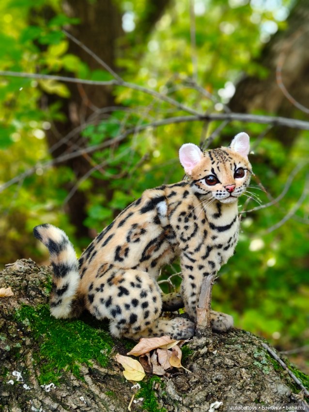 Реалистичная игрушка кот. Дикий кот оцелот (фото 3)