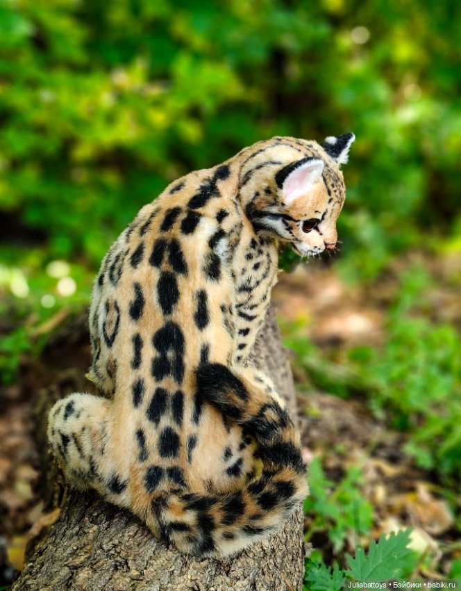Реалистичная игрушка кот. Дикий кот оцелот (фото 4)