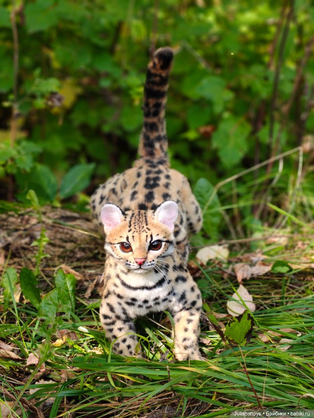 Реалистичная игрушка кот. Дикий кот оцелот (фото 2)