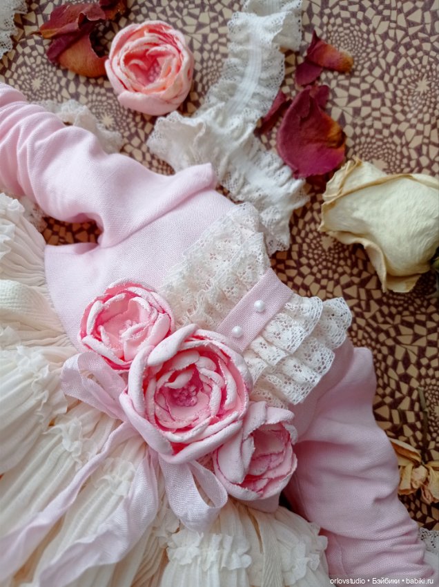 🍭🍥Наряд - пироженка "Крем шантильи" 💗💕для кукол Готц/Zwergnase (фото 6)