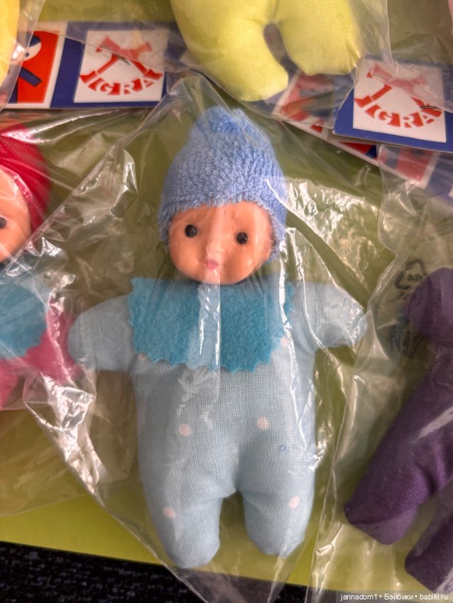 Пупсики Igra из Чехословакии, в родной упаковке, высота 11 см (фото 7)