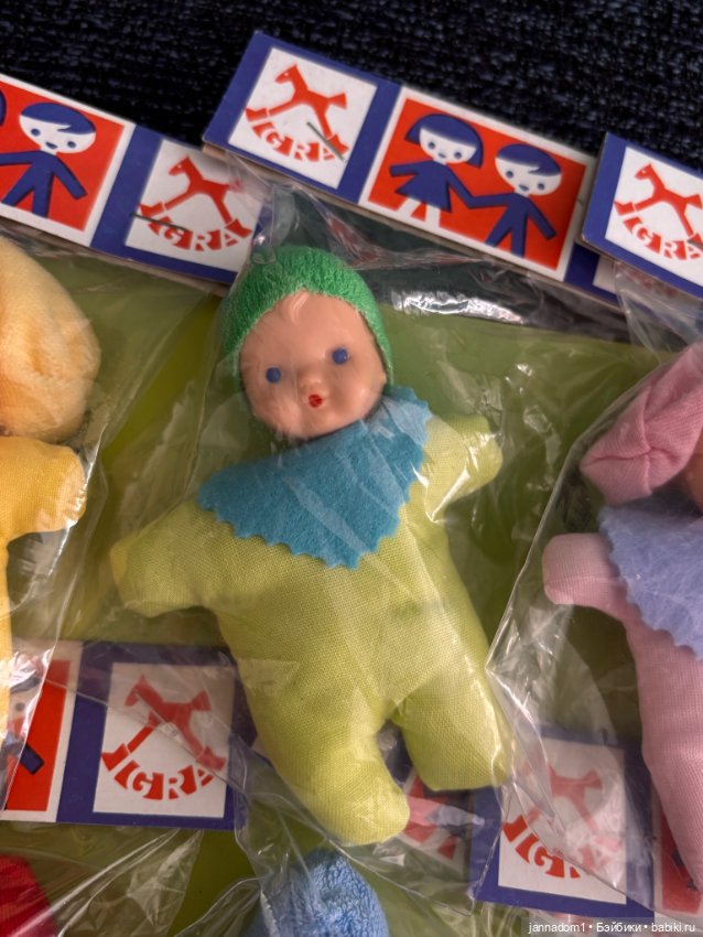 Пупсики Igra из Чехословакии, в родной упаковке, высота 11 см (фото 3)