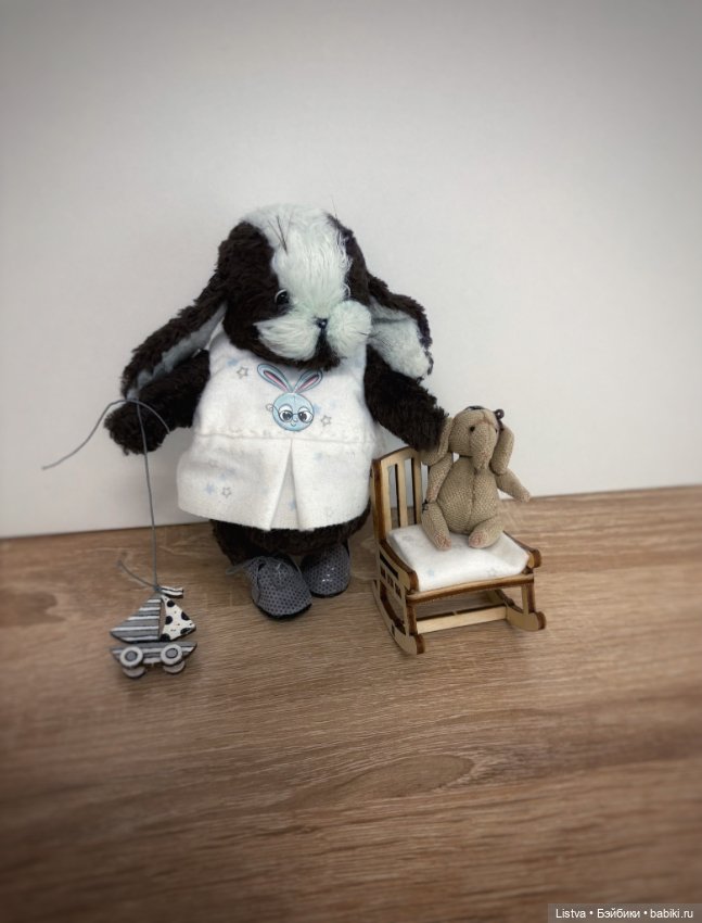 Зайка Тедди 12 см — Авторские игрушки (фото 6)