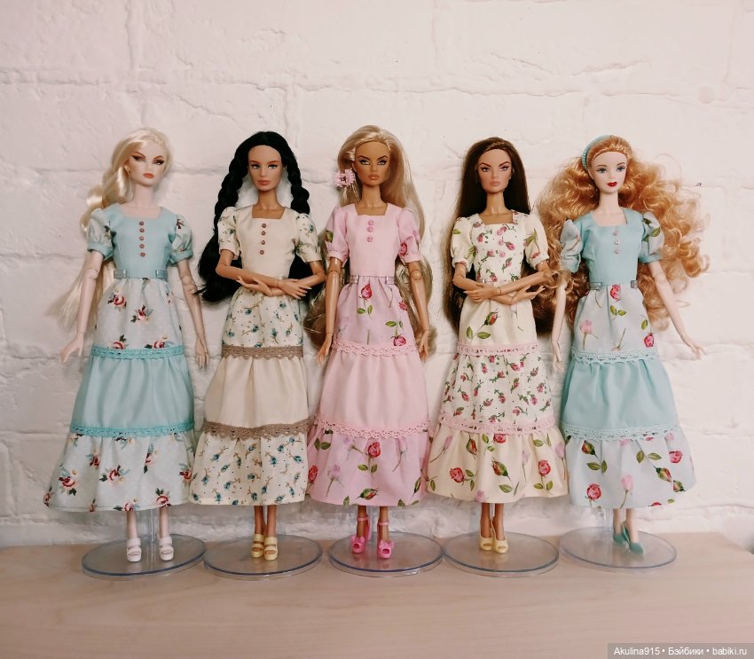 Платья для кукол barbie, defa lucy, xian, integrity