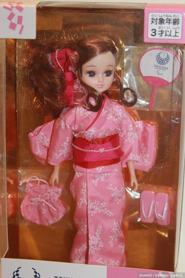 Takara Tomy Licca Yukata Doll Tokyo 2020 Paralympics Emblem (фото 2)