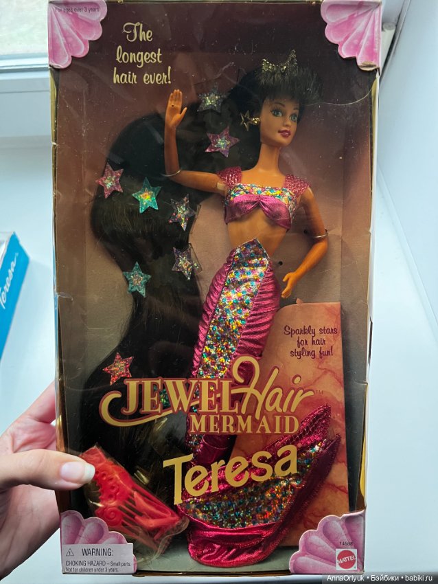Барби русалка Тереза jewel hair mermaid